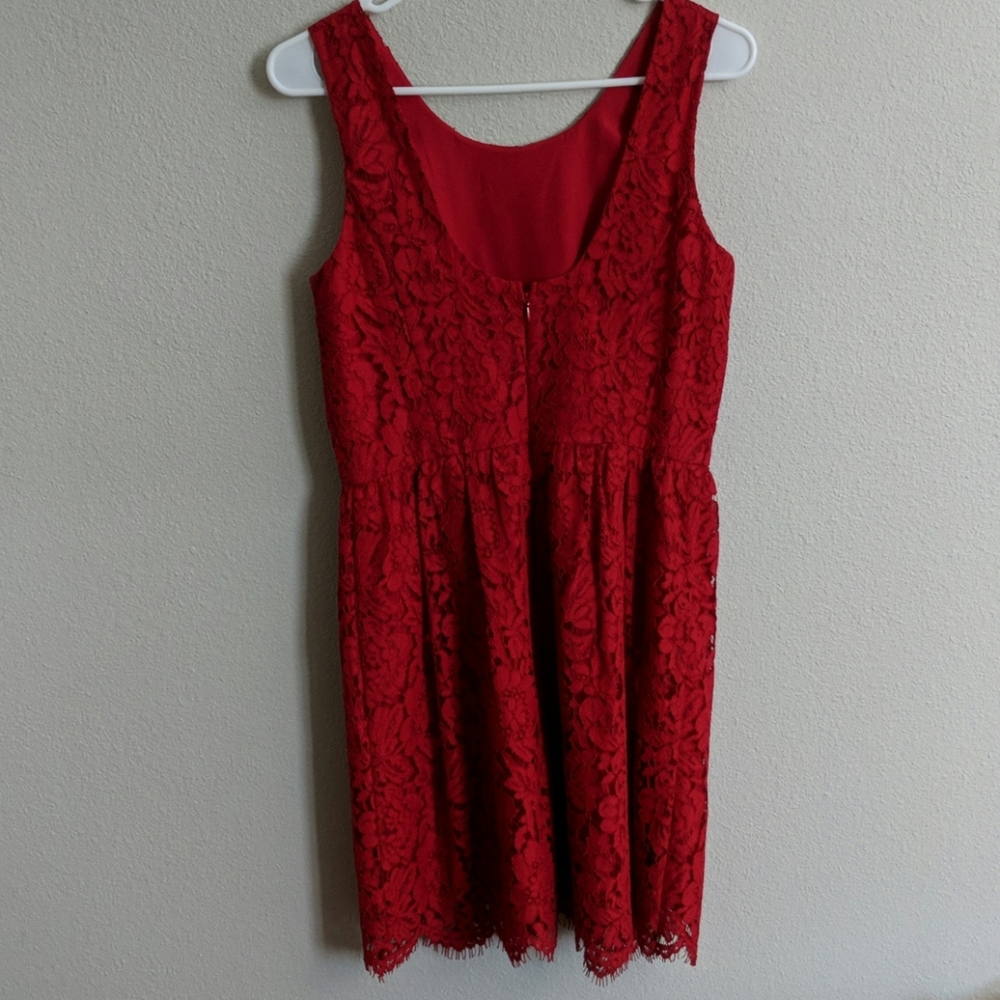 Loft Red Dress - Picture 4 of 4